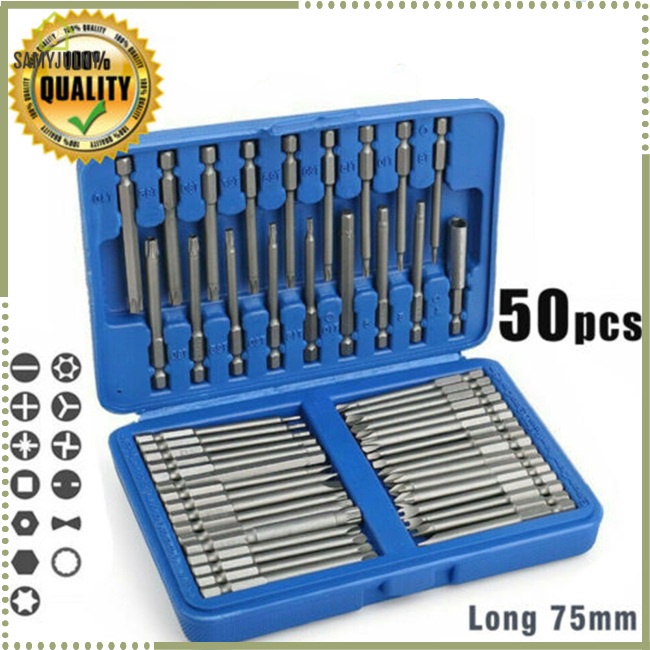 Bộ 50 Mũi Khoan Dẹp Kèm Hộp Đựng Chắc Chắn
