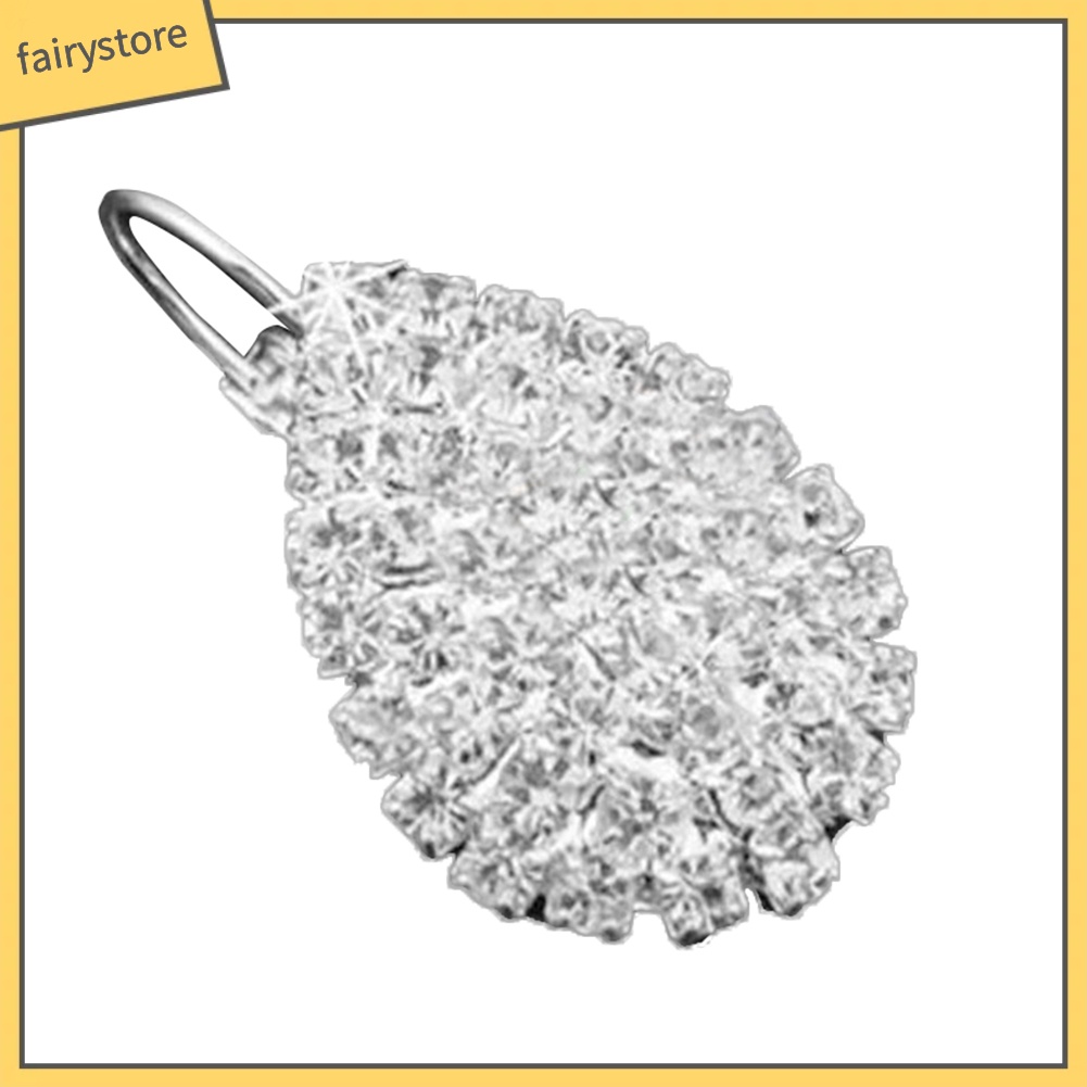 Bông Tai Hình Giọt Nước Đính Đá Lấp Lánh Sang Trọng Thời Trang Cho Nữ