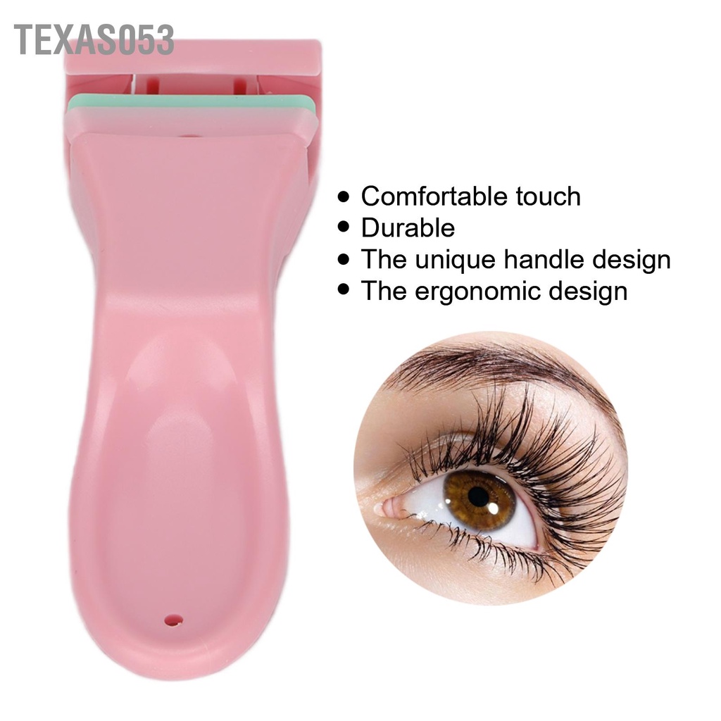 Texas053 Dụng cụ uốn mi bằng thép không gỉ làm đẹp âm thanh nổi di động cho mọi hình dạng và kích cỡ mắt