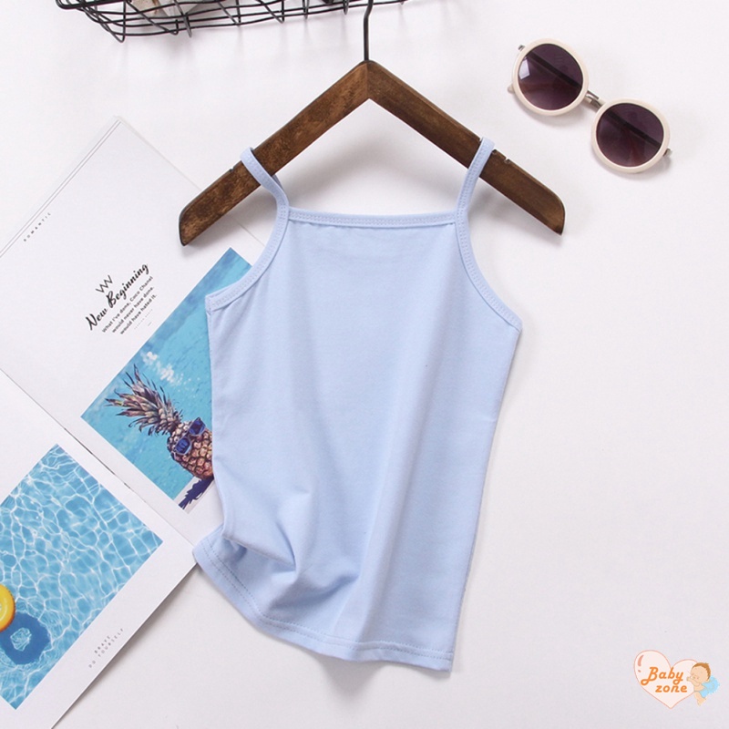 Áo Lót Hai Dây Bằng Vải Cotton In Hoa Thời Trang Mùa Hè Cho Bé Gái