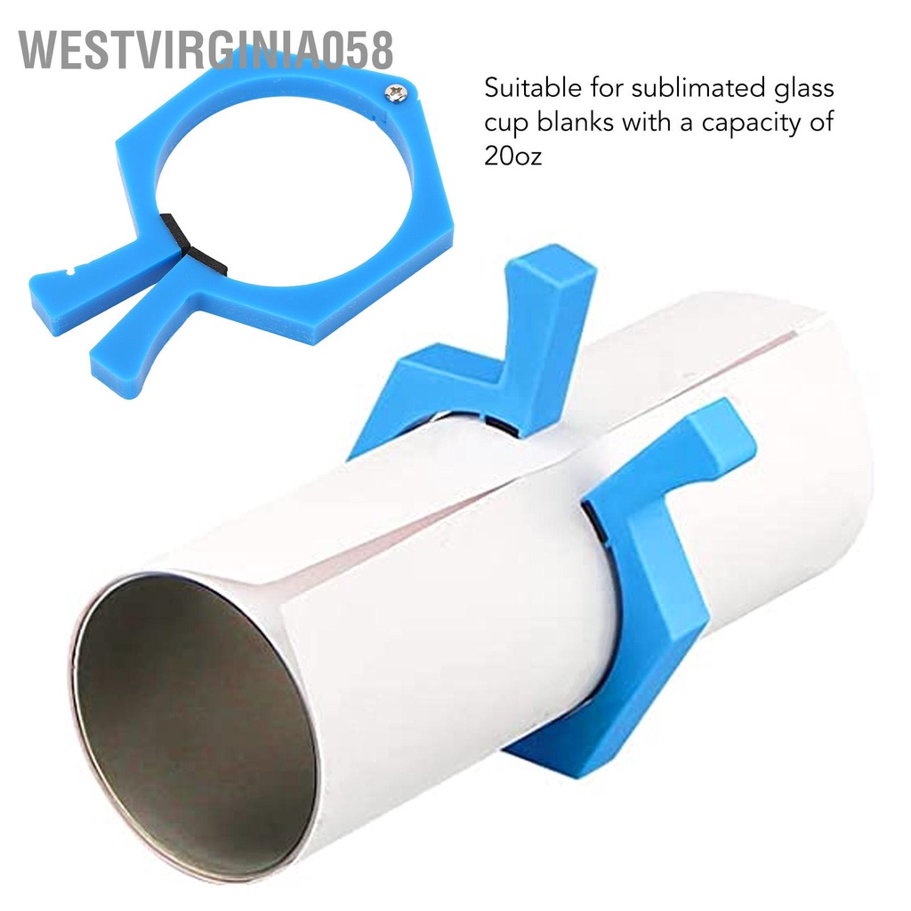 Westvirginia058 Thăng hoa Tumbler Kẹp ABS Pinch Giá đỡ Grip Clip Fixing Tool cho 20oz Cup Glasses