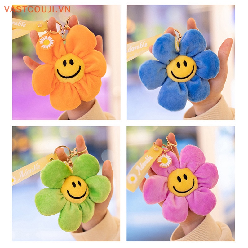 Móc Khóa Hình Hoa Hướng Dương Nhồi Bông Xinh Xắn