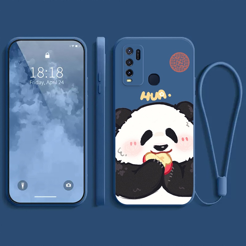 Ốp lưng vivo Y50 vivo Y30 Ốp điện thoại dẻo Gấu trúc mắn