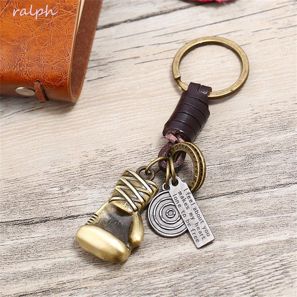 Móc Khóa Kim Loại Hình Găng Tay Boxing 3D Trang Trí Túi Xách Dành Cho Nam