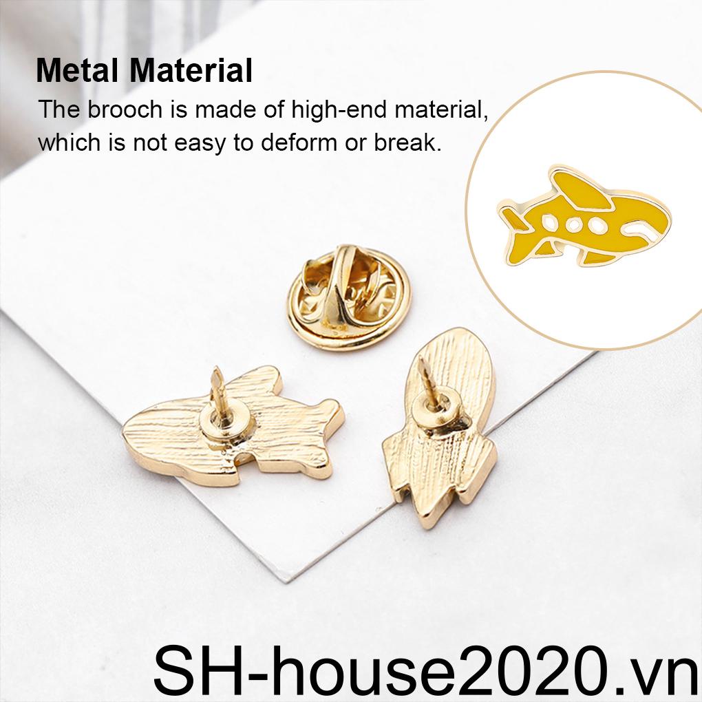 Ghim Cài Áo Hình Máy Bay Giấy Hoạt Hình Loại 1