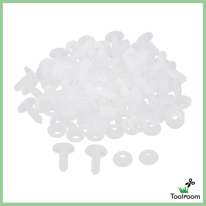 Khớp Nối Màu Trắng 15mm Cho Búp Bê Nhồi Bông