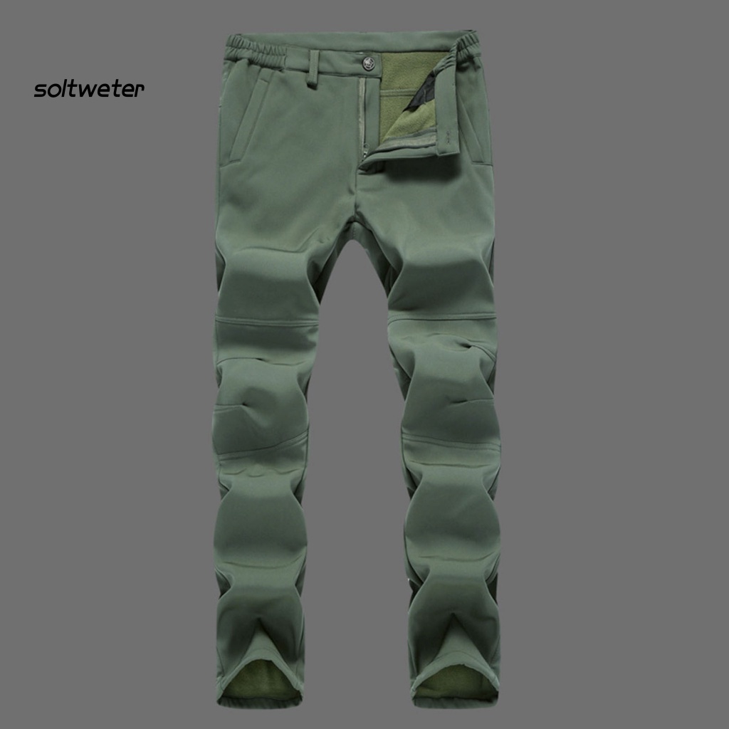 Quần Dài Lưng Vừa Chống Gió Chống Thấm Nước Màu Sắc Đơn Giản Thời Trang Cho Nam