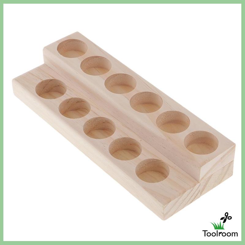 Hộp Gỗ Đựng Lọ Tinh Dầu 11 Ngăn Có Giá Đỡ Trưng Bày