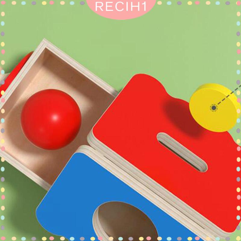 [Recih] Hộp Đồ Chơi Thả Bóng Montessori Có Ngăn Kéo Đồ Chơi Giáo Dục Theo Phương Pháp Montessori