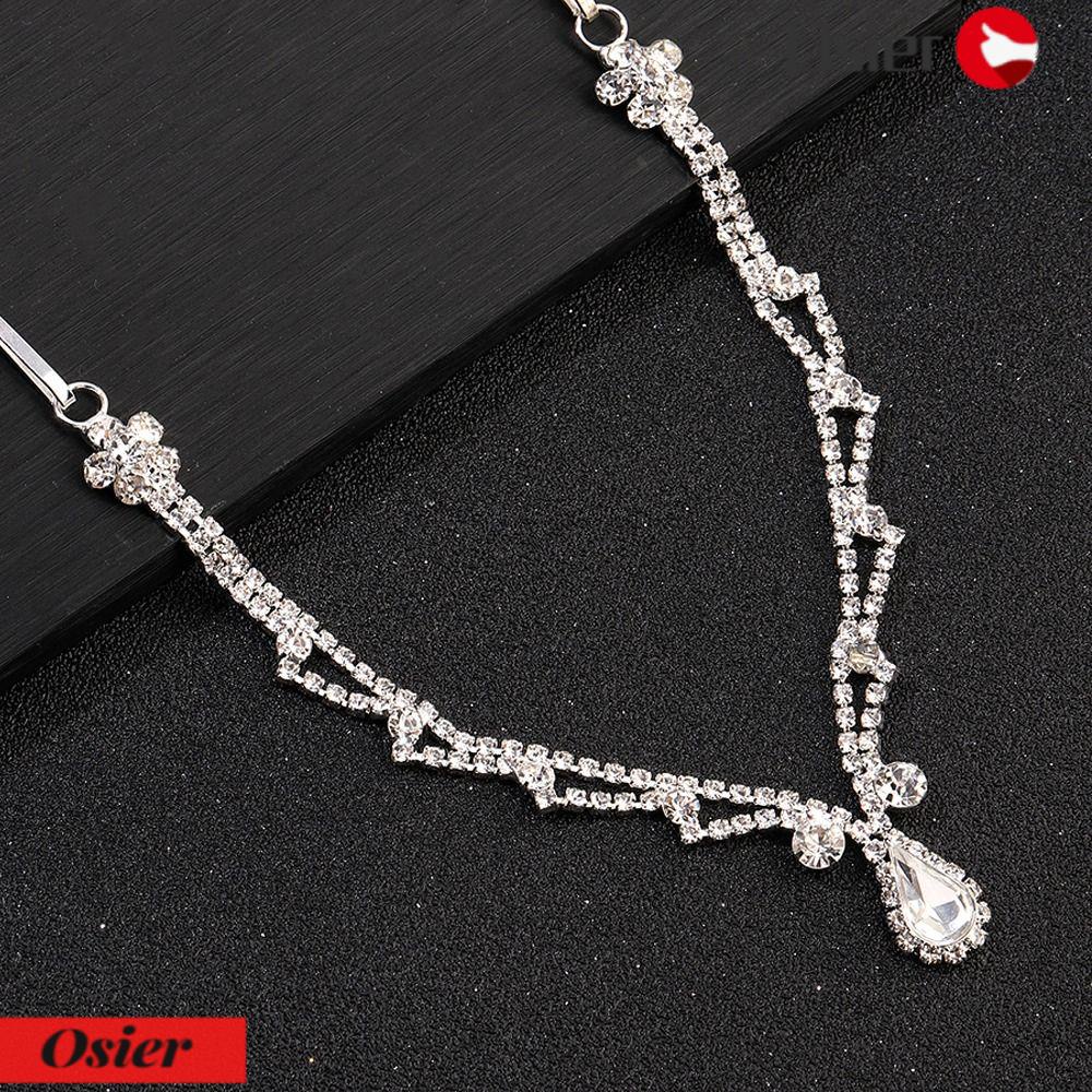 Băng Đô Cài Tóc Cô Dâu OSIER1|Quà Tặng Đám Cưới Trán Giọt Nước Đầy Đủ