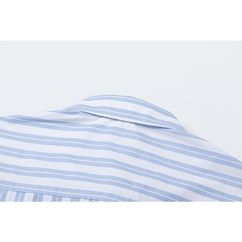 Áo Sơ Mi Tay Ngắn Kẻ Sọc Thêu Họa Tiết A8m8i & - Thời Trang Thoải Mái Và Thoải Mái Mặc Vào Mùa Hè