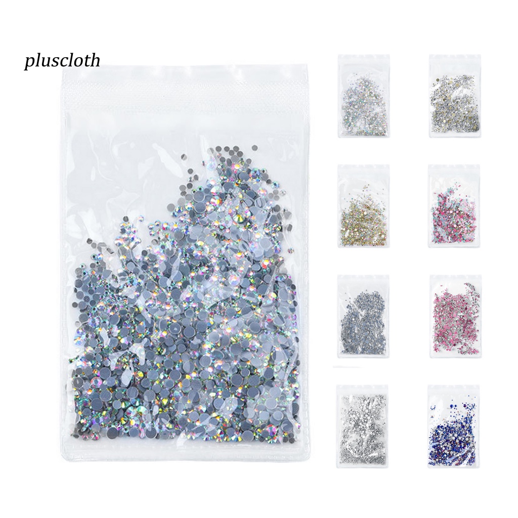 Set 1440 Hạt Đá Thủy Tinh Nhiều Màu Đính Móng Tay