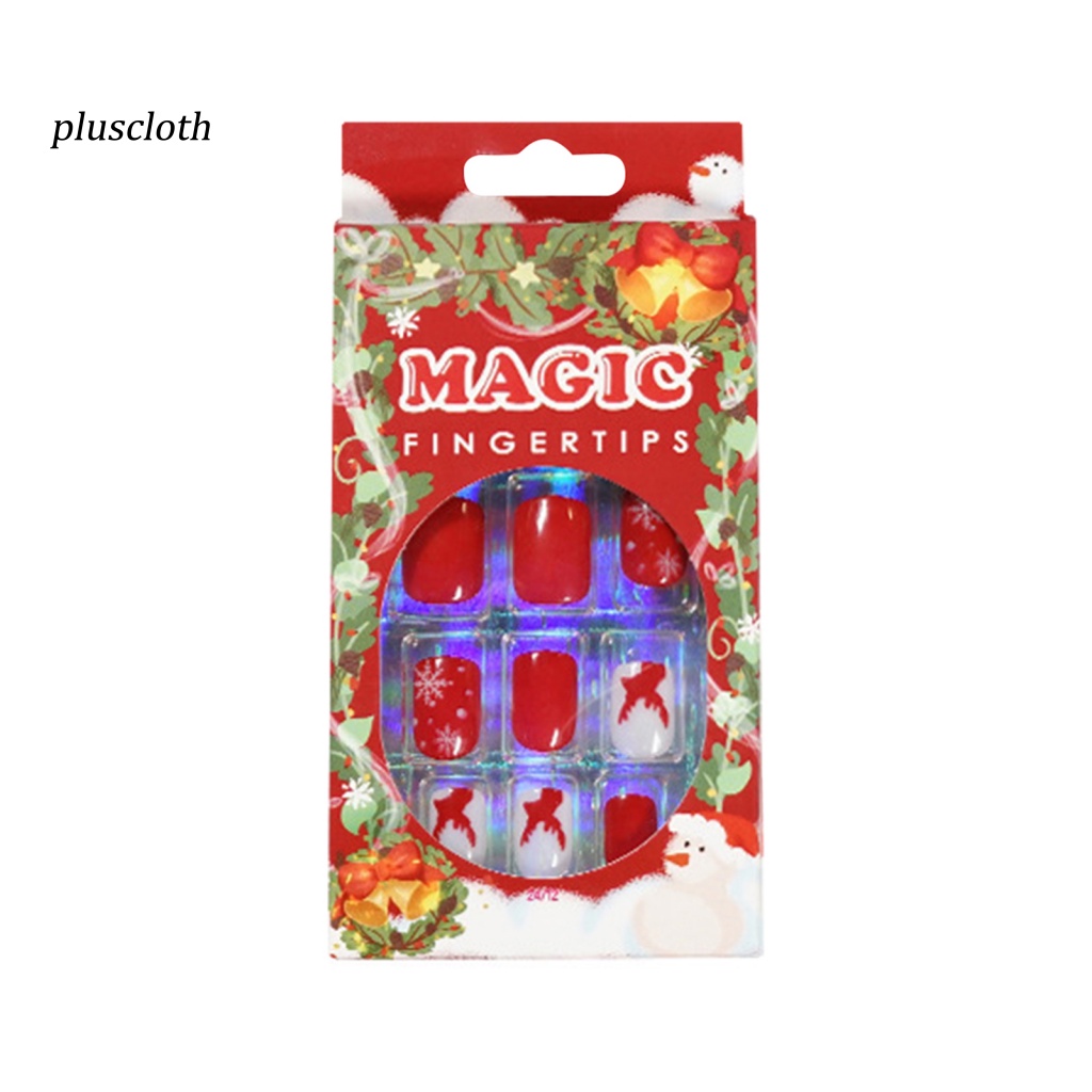 Miếng Dán Trang Trí Móng Tay Bằng ABS Thân Thiện Với Môi Trường Chống Mài Mòn Họa Tiết Giáng Sinh