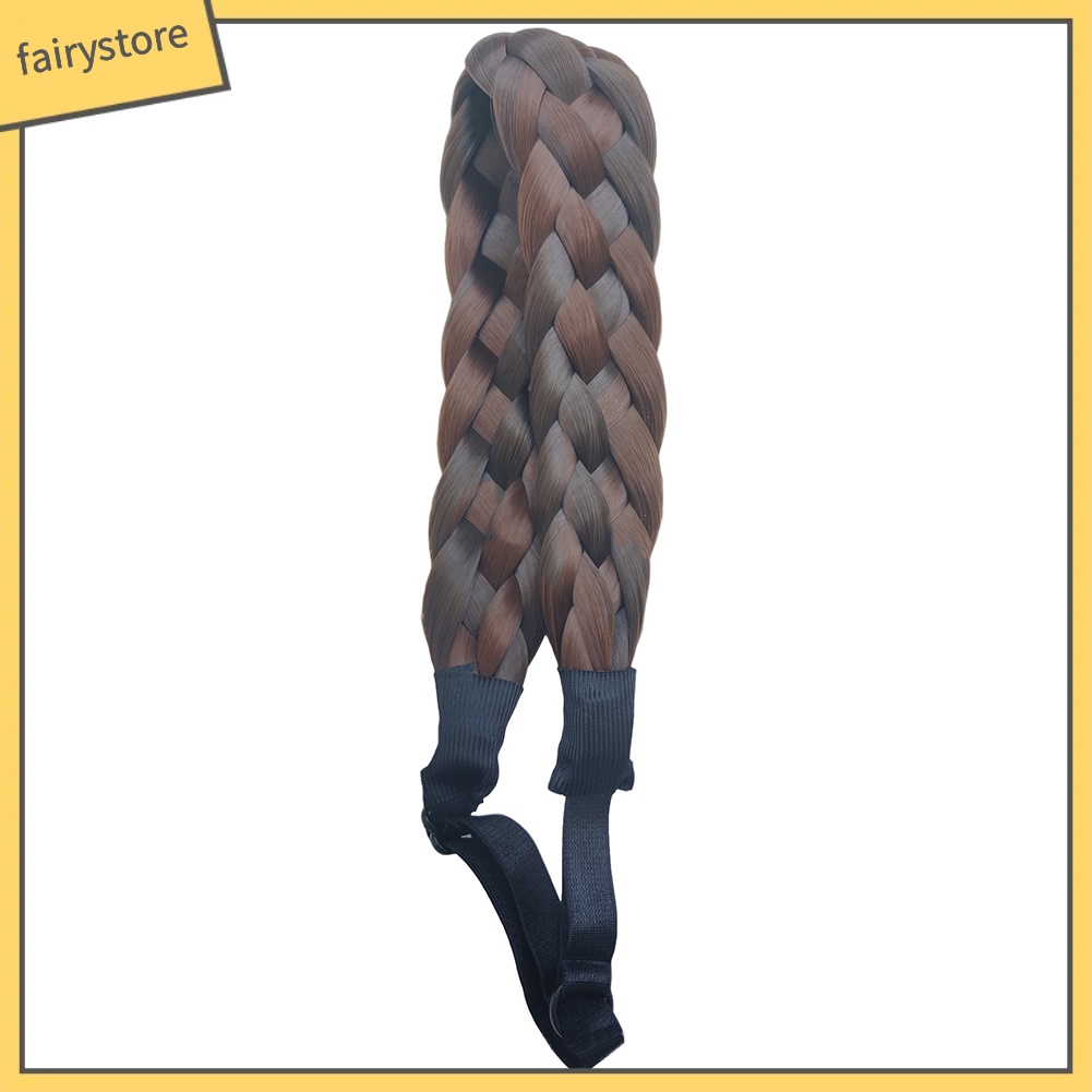 Băng Đô Tóc Giả Thắt Bím Thời Trang Dành Cho Nữ