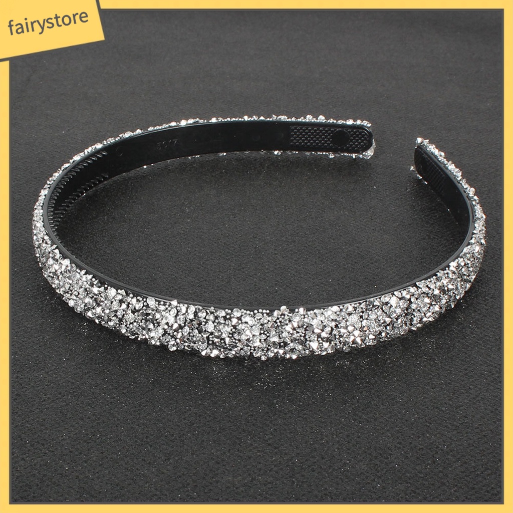 Băng Đô Cài Tóc Đính Đá Lấp Lánh Phong Cách Vintage