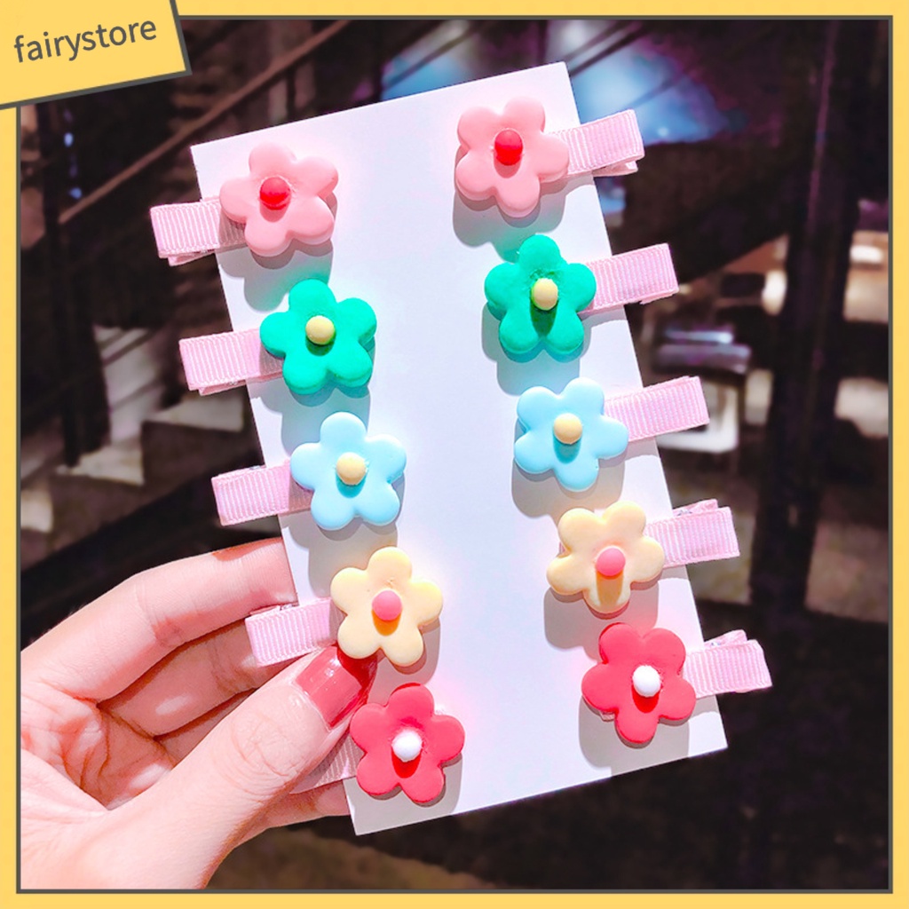 Kẹp Tóc Hình Cây Kem Nhiều Màu Sắc Xinh Xắn Cho Bé Gái