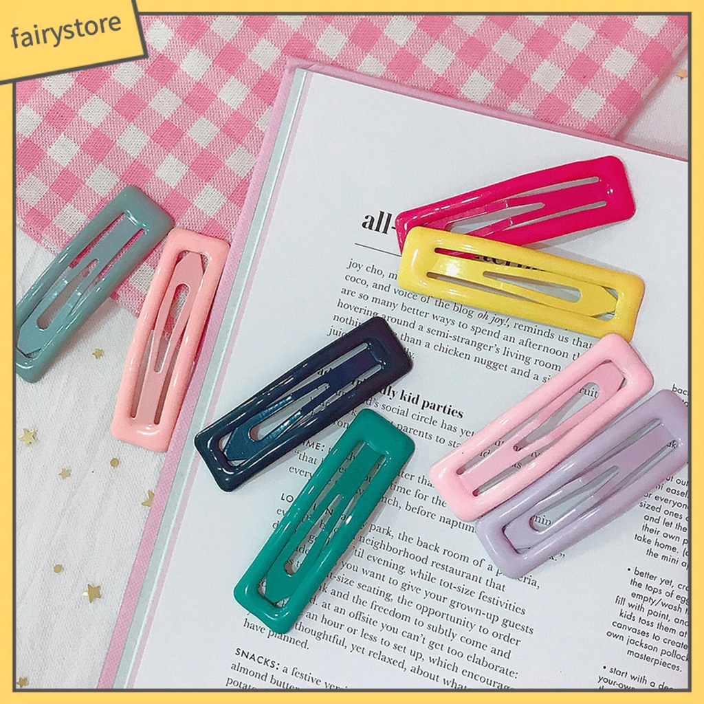 Kẹp Tóc Dạng Bấm Màu Kẹo Thời Trang Cho Nữ