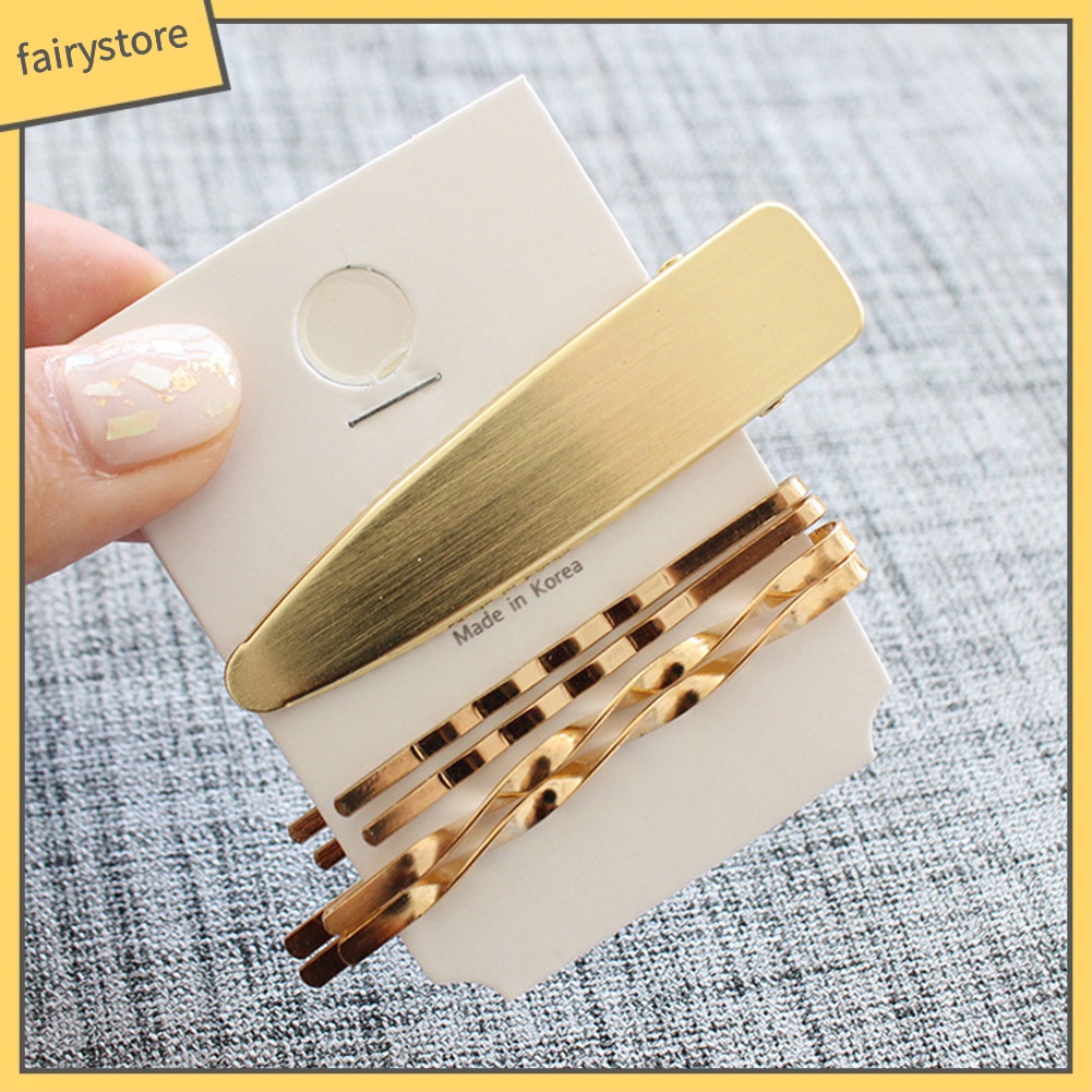 Set 3 / 4 / 5 Kẹp Tóc Đính Ngọc Trai Giả Thời Trang Nữ