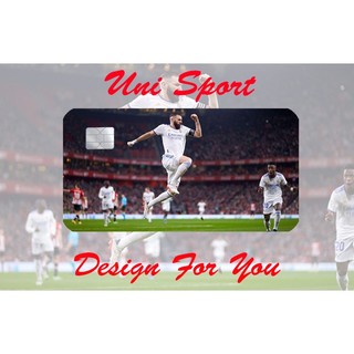 Miếng Dán thẻ ATM hình CLB Real Madrid (Sticker/Miếng dán Thẻ Ngân Hàng, Tín dụng)