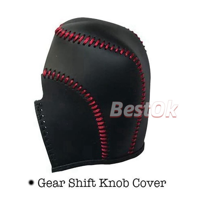 Vỏ Bọc Cần Số Xe Hơi Bằng PU Màu Đỏ Và Đen Chuyên Dụng Cho Ford Fusion Focus Escape 2012-2016 Transit C-Max