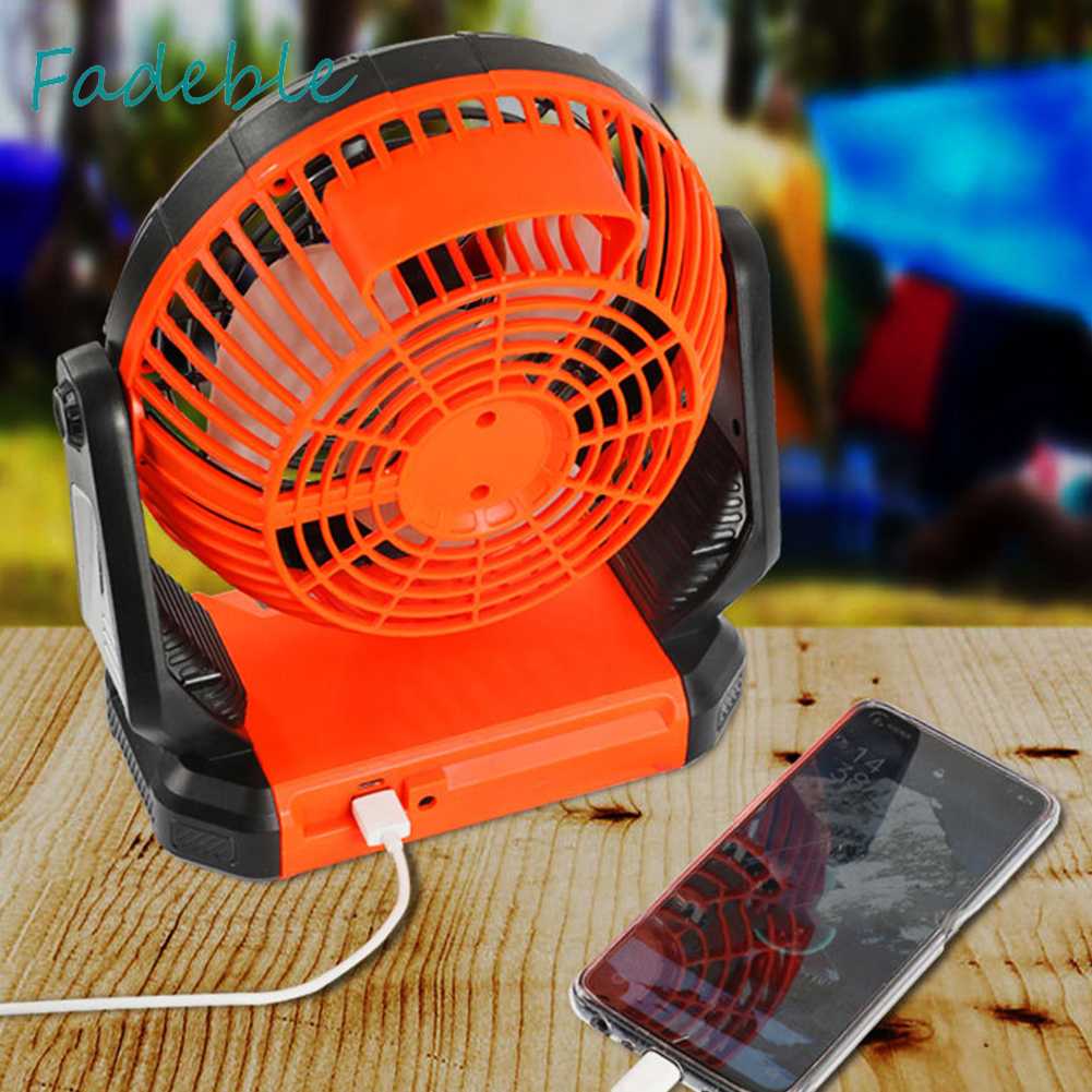 Quạt Điện 5200mAh Có Thể Sạc Lại Bằng Cổng USB Dùng Nướng BBQ Tiện Dụng