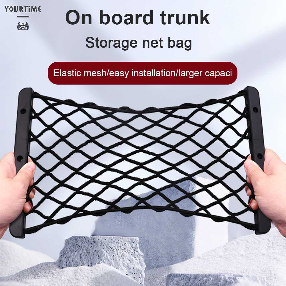 Túi Lưới Đựng Đồ Linh Hoạt Chống Mài Mòn Gắn Sau Lưng Xe Hơi