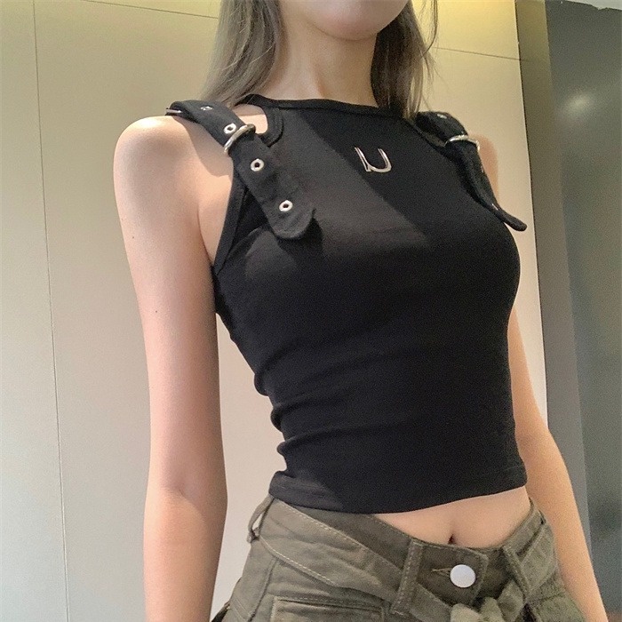 Áo Baby Tee Thun Croptop Nữ American Hot Girl Áo Hai Dây Ôm Dáng Phong Cách Desire Mới Mùa Hè Cho Nữ