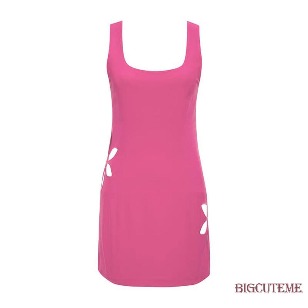 Đầm Mini Không Tay In Hoa Thời Trang Mùa Hè Cho Nữ