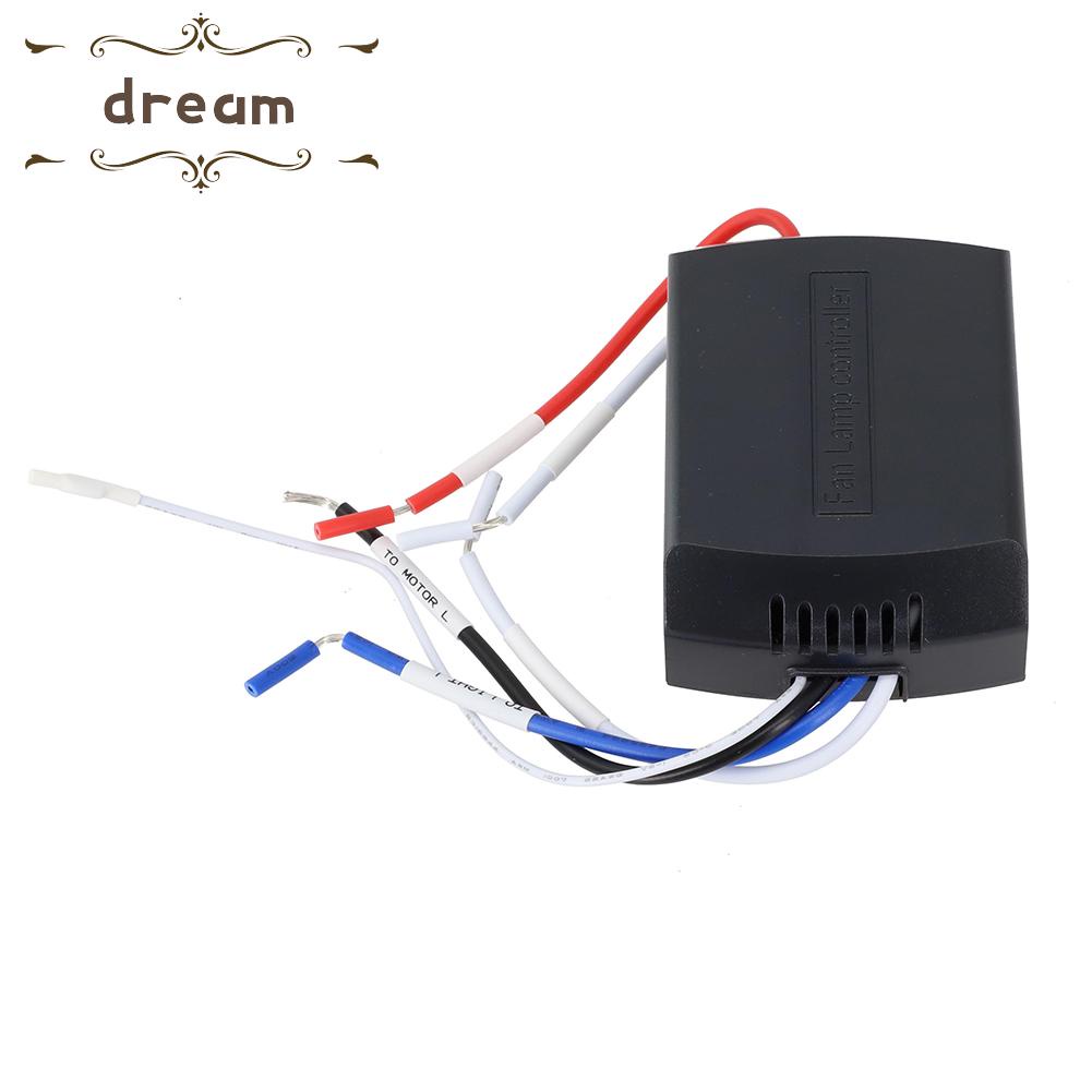 【DREAMLIFE】All in One Remote Control Kit for Ceiling Fan and Light 4 Speeds 4 Timers Dimmer