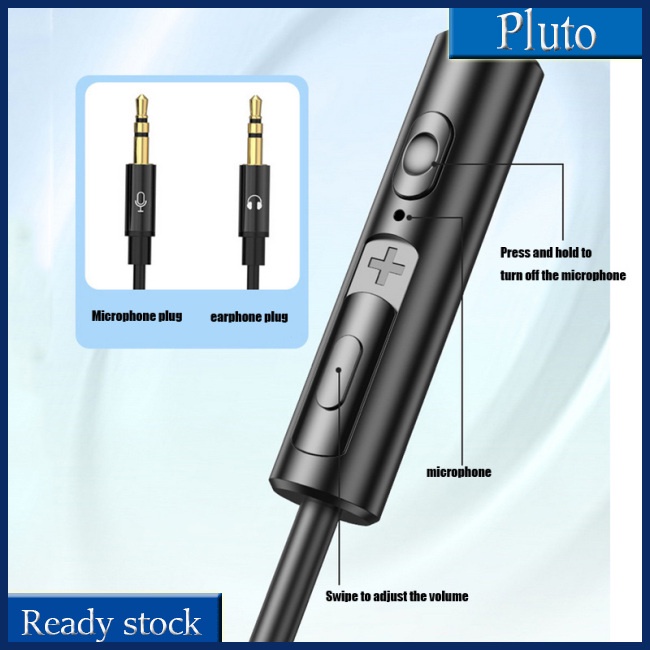 Mới Tai Nghe Nhét Tai Jack 3.5mm + 3.5mm Có Micro Âm Thanh Siêu Trầm Điện Thoại