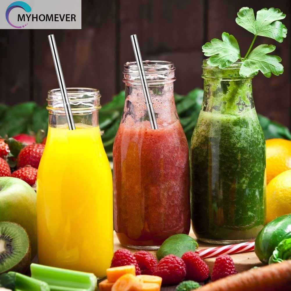 Bộ 3 Ống Hút Thép Không Gỉ Có Thể Tái Sử Dụng Kèm Cọ Vệ Sinh