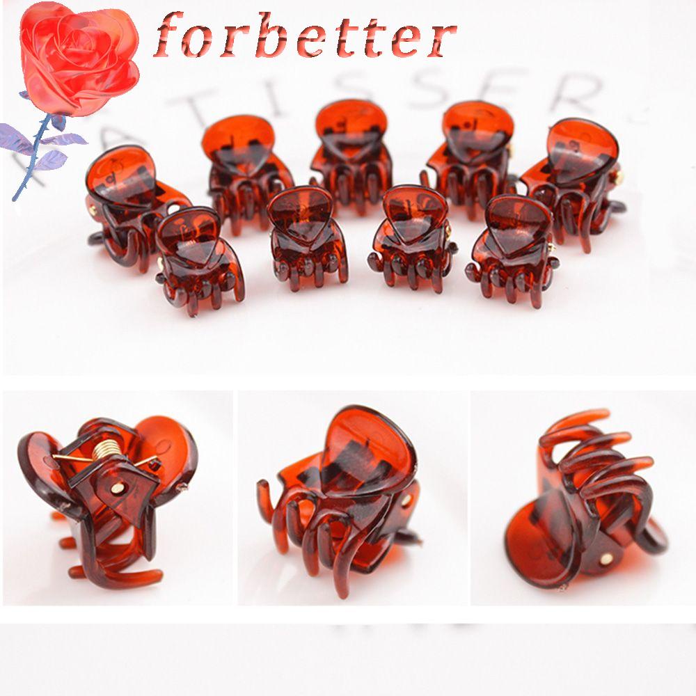 Bộ 12 Kẹp Tóc Nhựa Mini Đơn Giản Cho Nữ