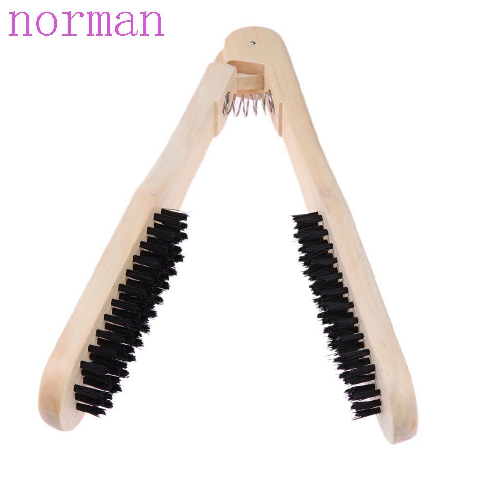 Lược Chải Tóc NORMAN Bằng Gỗ Đôi Hình Chữ V Tiện Dụng