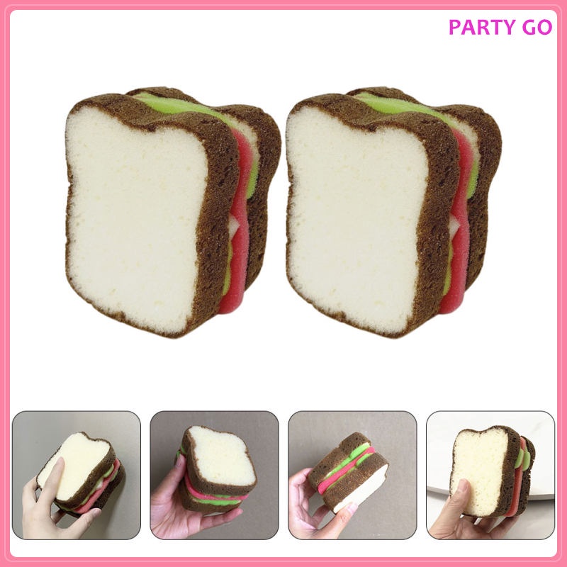 Set 2 Miếng Bọt Biển Rửa Chén Bằng Sợi Micro Tiện Dụng