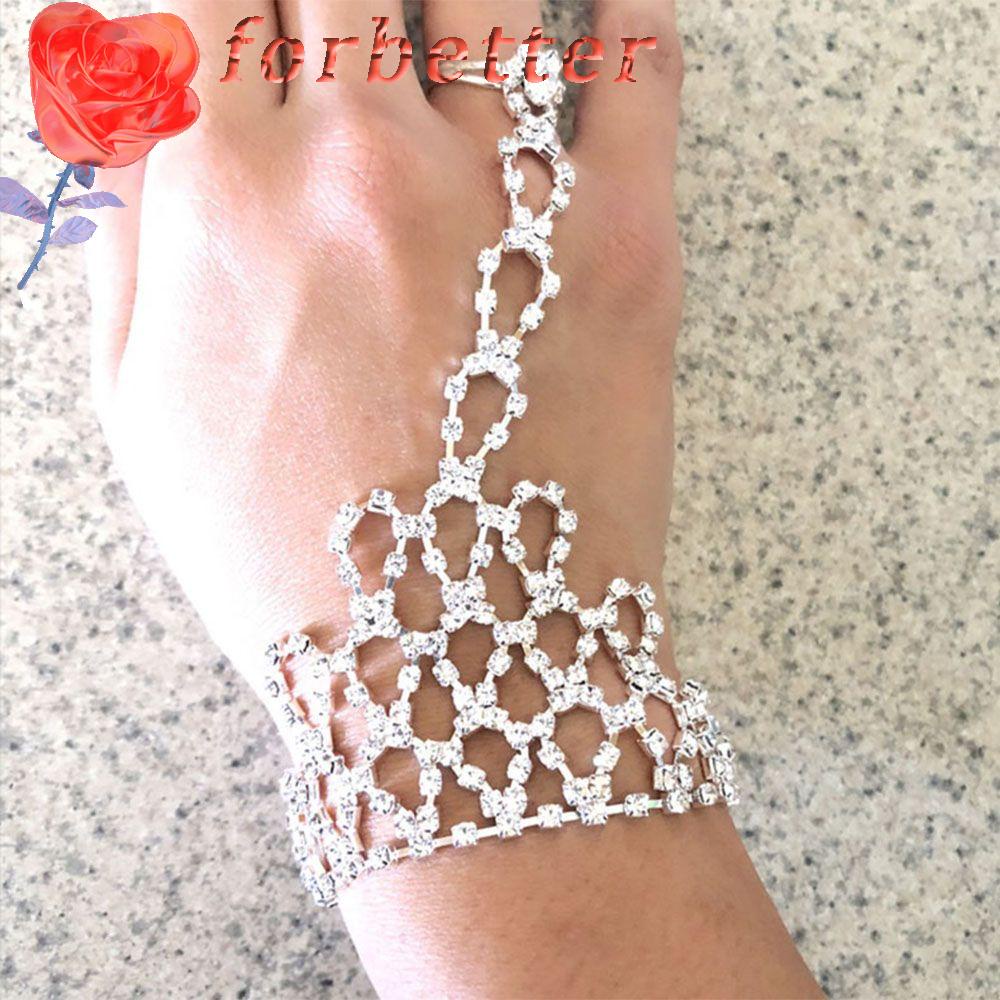 Vòng Đeo Tay Chuỗi Xích Thời Trang Dự Tiệc Tối Cho Nữ|Nhẫn Kết Nối Thiết Kế Độc Đáo Thời Trang