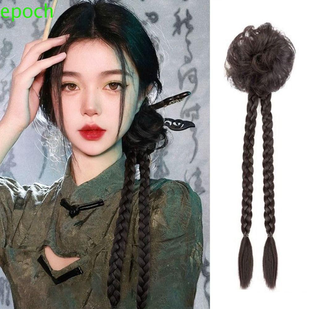 Epoch Tóc Giả Kiểu Đuôi Ngựa Uốn Xoăn Tự Nhiên Chất Lượng Cao Hóa Trang Cô Dâu / Hán Phục DIY