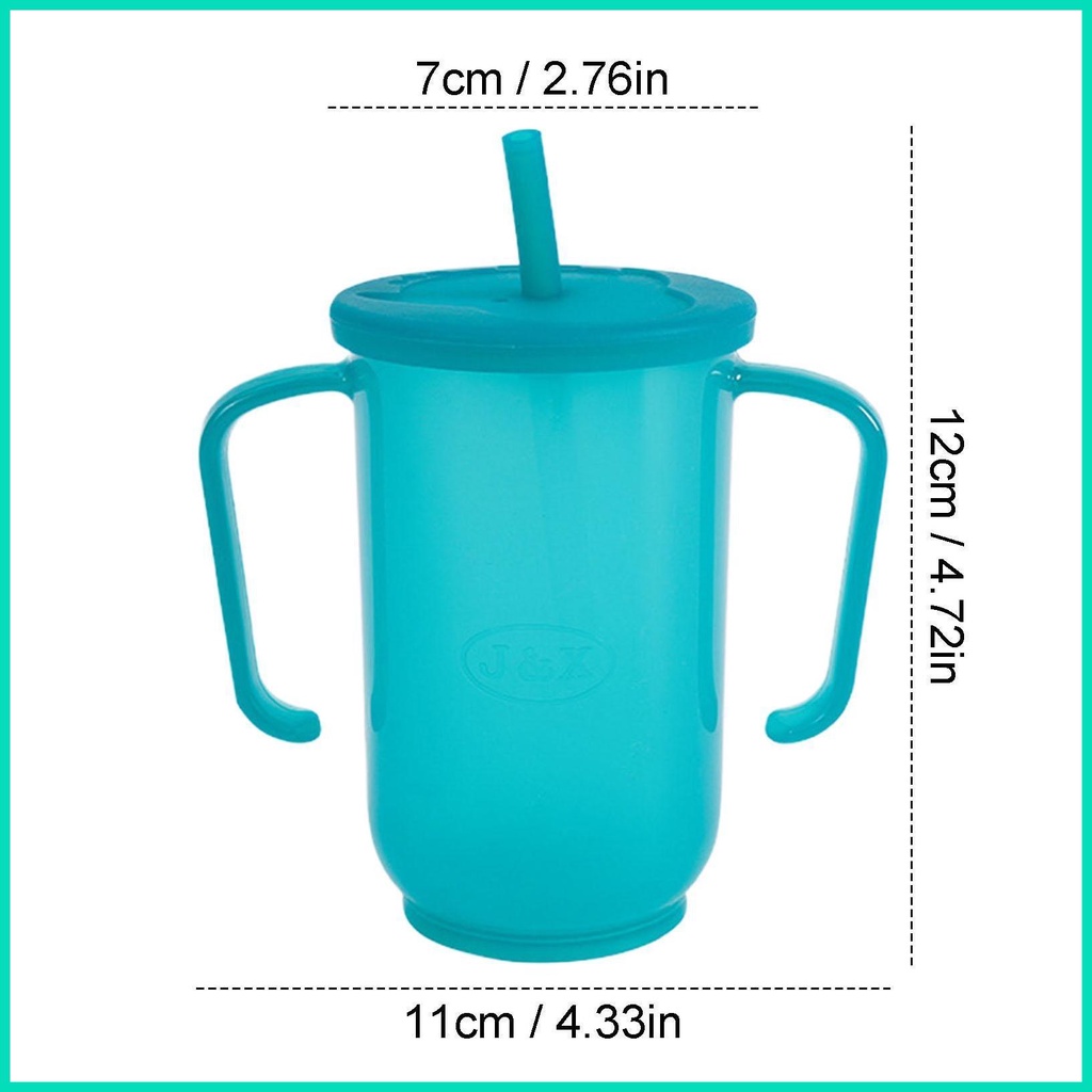 Cốc Uống Nước Có Tay Cầm Và Ống Hút Trọng Lượng Nhẹ Dành Cho Người Lớn Tuổi / Trẻ Nhỏ