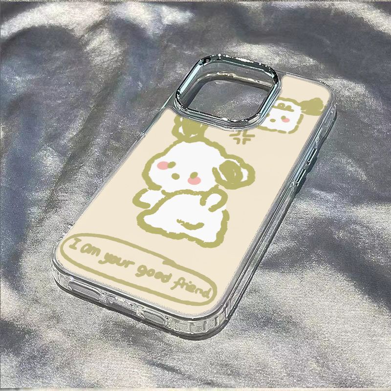 ✅Ốp Điện Thoại Mềm Chống Sốc Hình Cún Dễ Thương Cho iPhone127max 8In 14pro 1311 JO4F