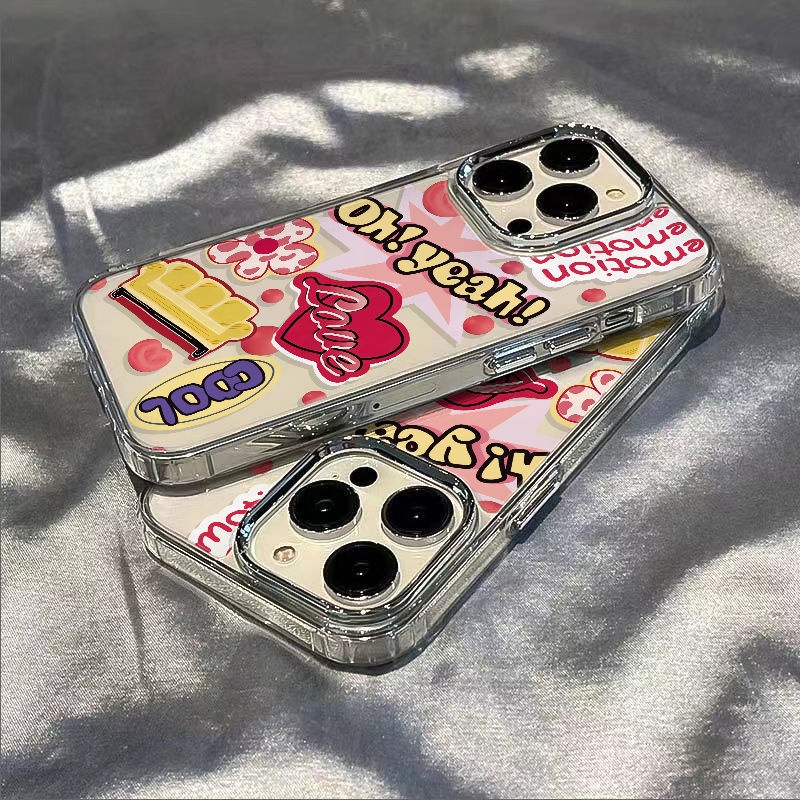 ✅Ốp Điện Thoại Mềm Chống Sốc Họa Tiết Trái Tim Cho Iphone 11 12 14Pro 78 13 3