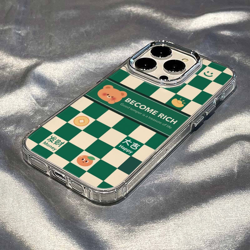 ✅Ốp Điện Thoại Mềm Chống Sốc In Hình Gấu Cho Iphone12714pro max 8plus 13 11ins KHX1