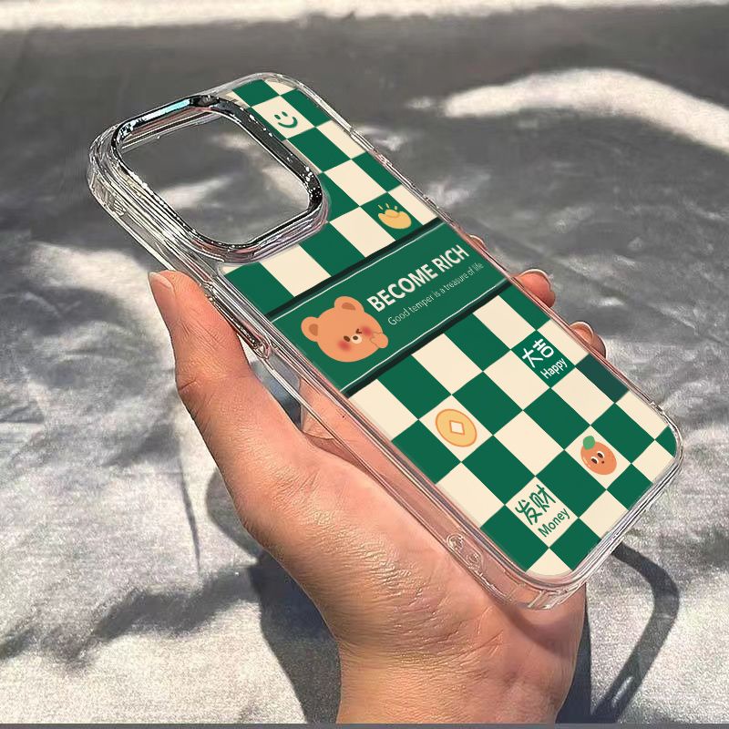 ✅Ốp Điện Thoại Mềm Chống Sốc In Hình Gấu Cho Iphone12714pro max 8plus 13 11ins KHX1