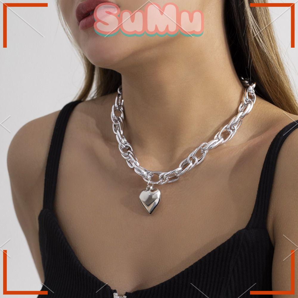 Vòng cổ Mắt Xích Phong Cách Punk Cá Tính Cho Nữ