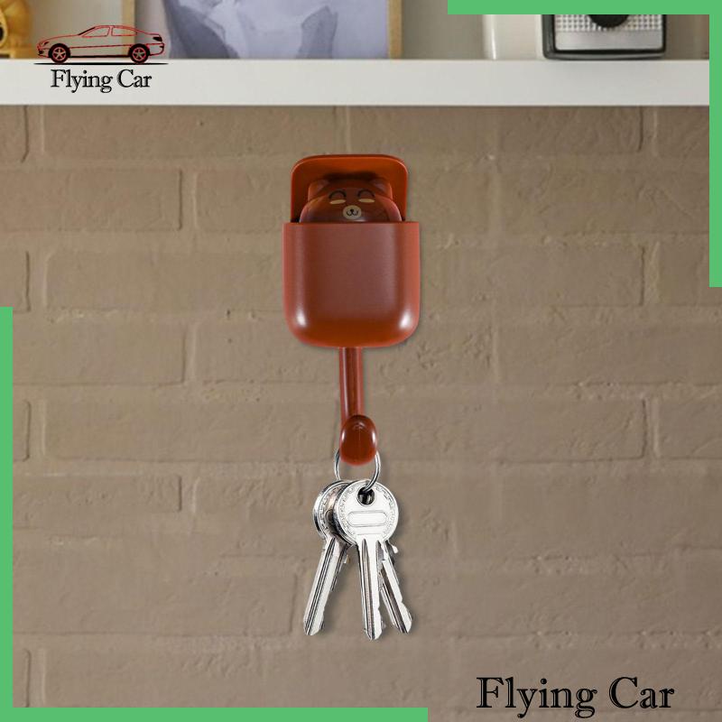 [Lzdjfmy2] Móc Treo Mũ Tự Dính Hình Hoạt Hình Đáng Yêu Kèm Khăn Lau