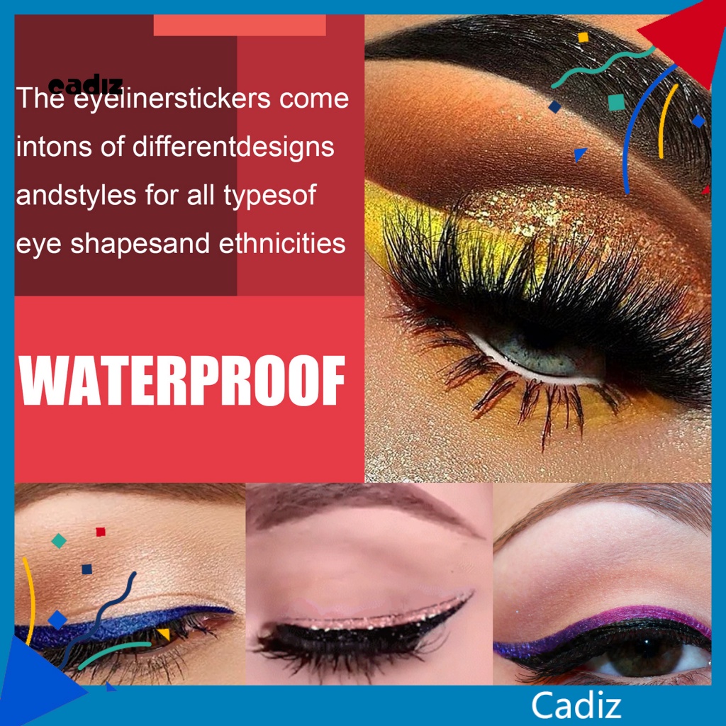 Set 4 Cặp Miếng Dán Kích Mí Nhiều Màu Sắc Không Thấm Nước Thời Trang Cho Nữ