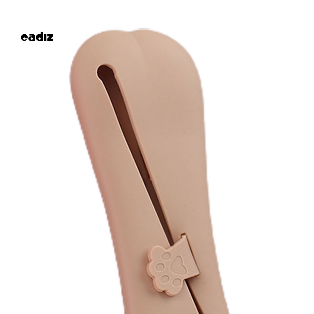 Túi Đựng Cọ Trang Điểm CADI Bằng Silicon Mềm Dung Tích Lớn Chống Bụi Chống Rơi Hình Dấu Chân Mèo