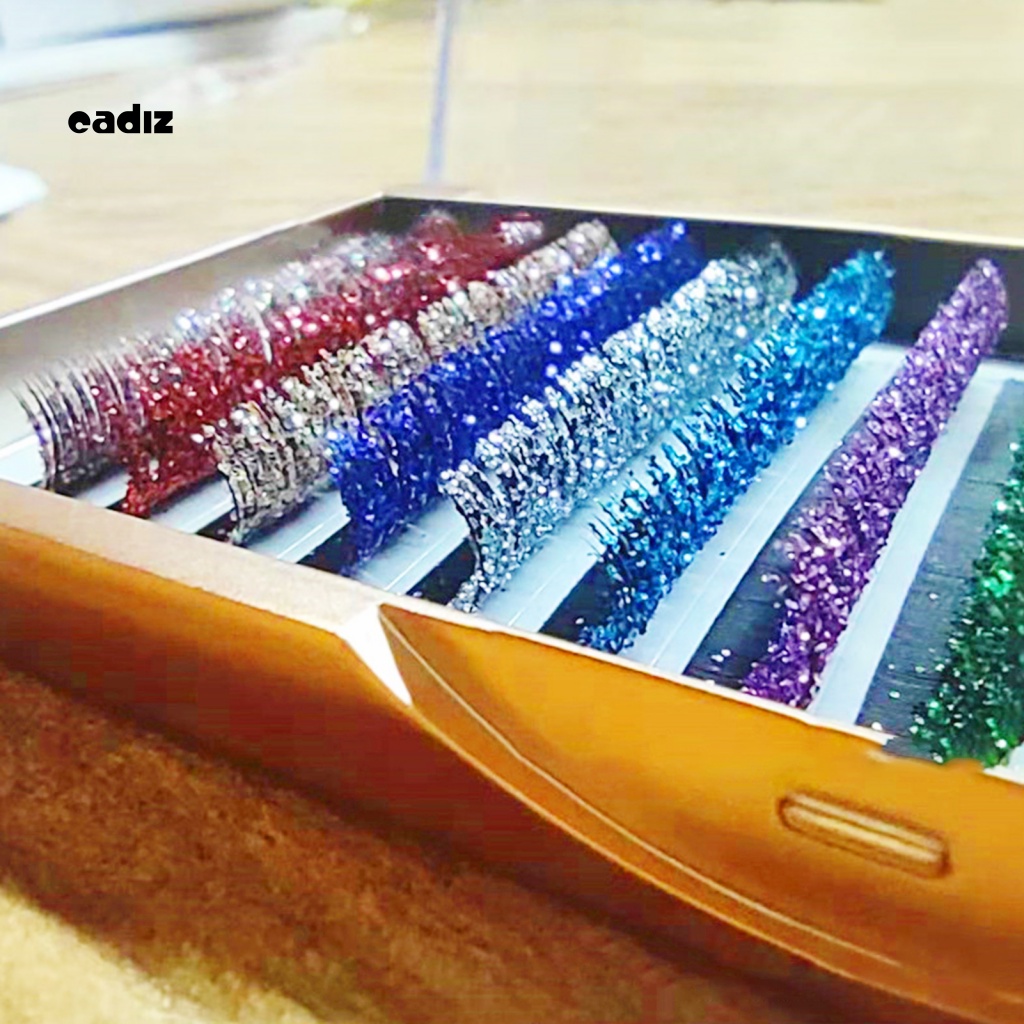 1 Bộ Lông Mi Giả Hiệu Ứng 3D Tự Nhiên Nhiều Màu Sắc Lấp Lánh