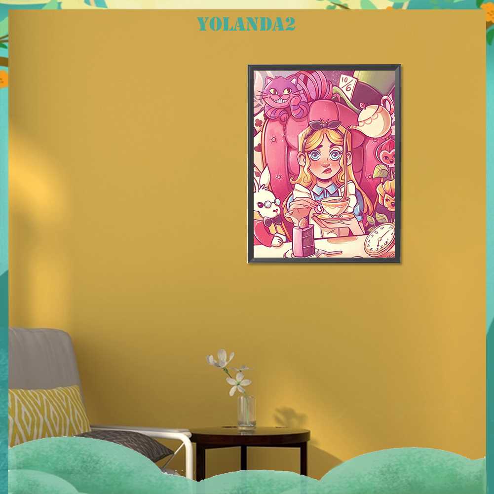 Bộ Tranh Đính Đá 5D Họa Tiết Hoạt Hình Độc Đáo DIY Dùng Trang Trí Nhà Cửa