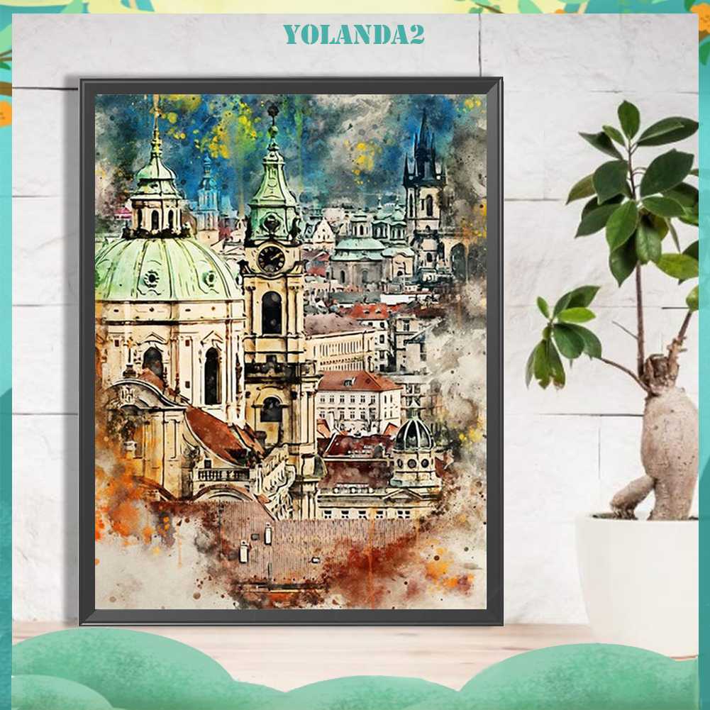 Tranh Đính Đá Kim Cương Toàn Bộ 5D DIY Hình Vẽ Phong Cảnh Trang Trí Nhà Cửa