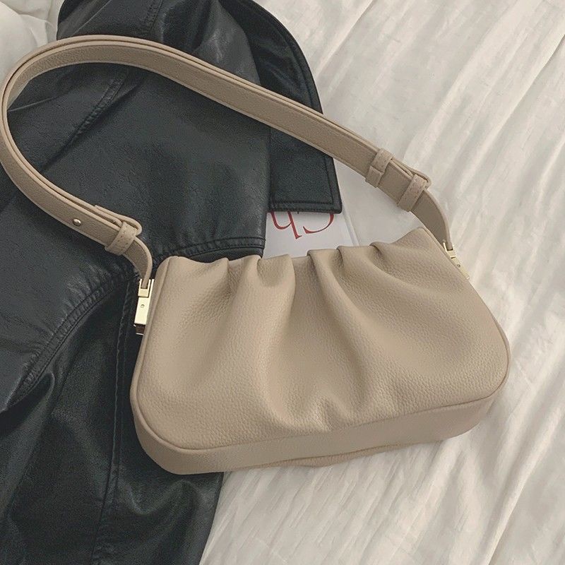 Túi Xách Xếp Ly Hình Đám Mây Thời Trang Xu Hướng Pháp Cho Nữ Sinh