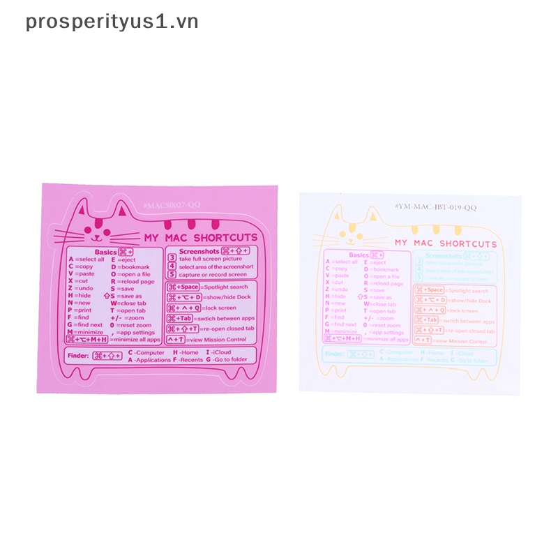[prosperityus1] Miếng Dán Bàn Phím Tắt Máy Tính Tự Dính Cho Windows PC Laptop